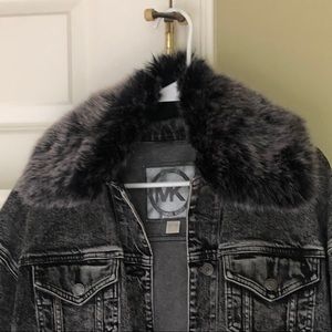 Michael Kors acid wash denim jacket